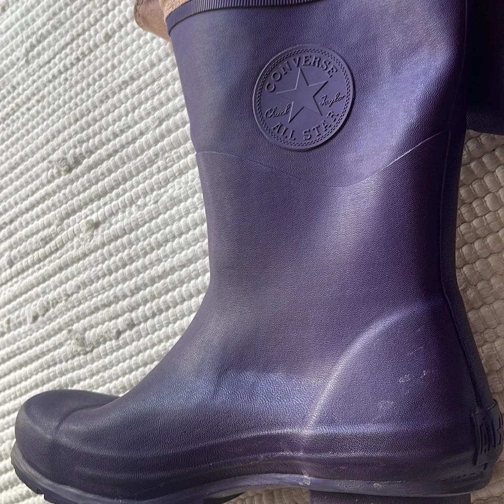 Vtg! CONVERSE Chuck Taylor All-Star Fold Down Rain Boots 5
